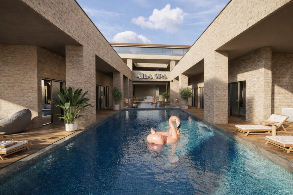 Indoor spa pool